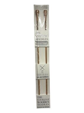 We Are Knitters Wooden Knitting Needles - Natural Beechwood 5mm 8 US